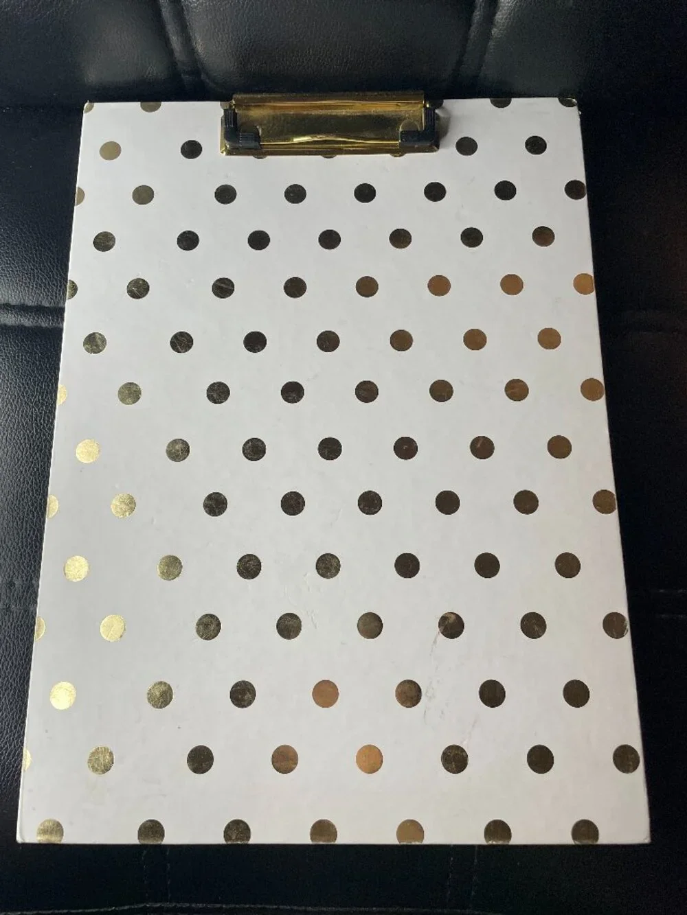 Dabney Lee Gold Dot Notepad Clipboard Porfolio